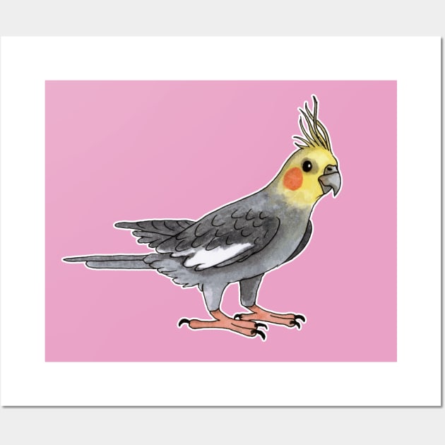 Cockatiel bird Wall Art by Savousepate